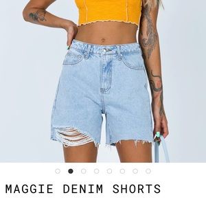 Princess Polly Maggie Denim Shorts